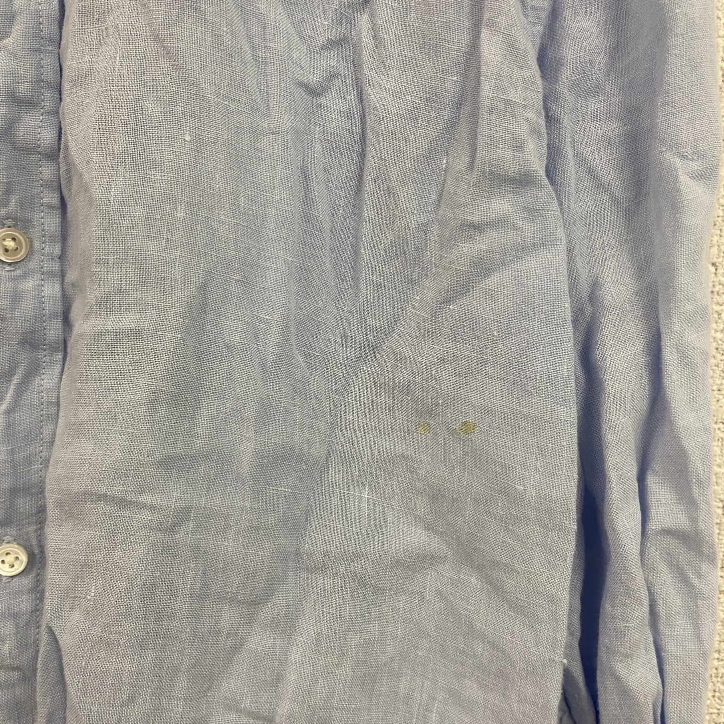 Polo Ralph Lauren　ポロラルフローレン　RELAXED FIT　長袖リネンシャツ　ブルー　Lサイズ