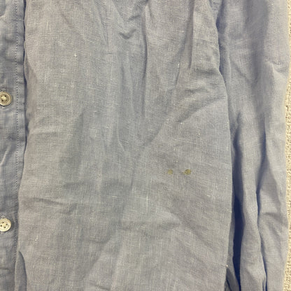 Polo Ralph Lauren　ポロラルフローレン　RELAXED FIT　長袖リネンシャツ　ブルー　Lサイズ