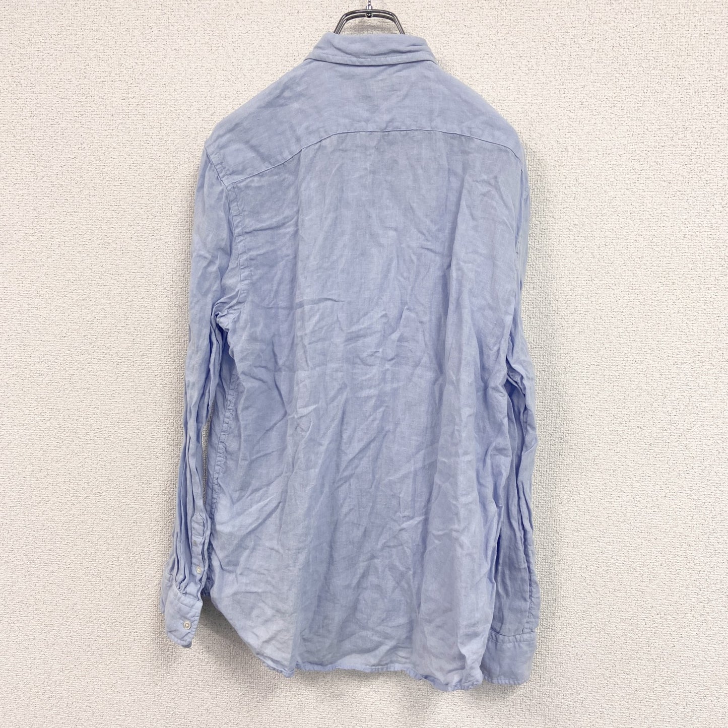 Polo Ralph Lauren　ポロラルフローレン　RELAXED FIT　長袖リネンシャツ　ブルー　Lサイズ