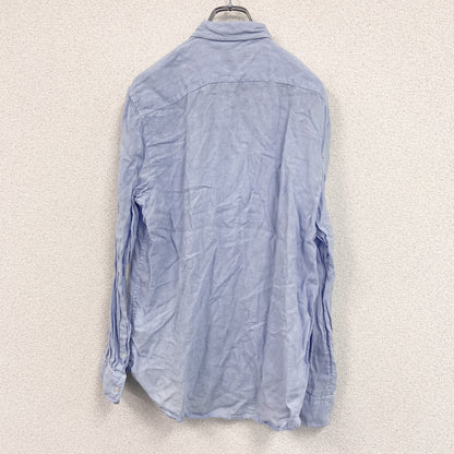 Polo Ralph Lauren　ポロラルフローレン　RELAXED FIT　長袖リネンシャツ　ブルー　Lサイズ