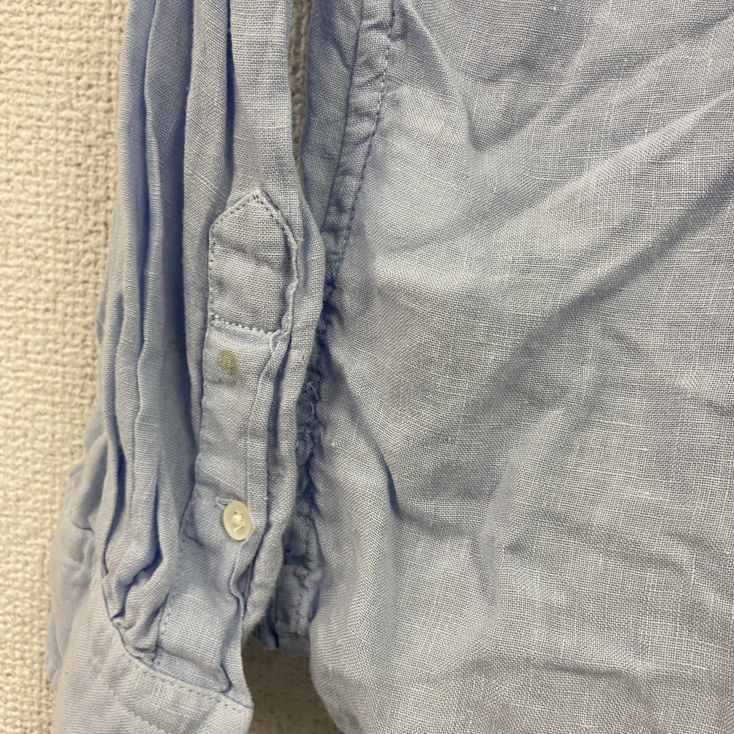 Polo Ralph Lauren　ポロラルフローレン　RELAXED FIT　長袖リネンシャツ　ブルー　Lサイズ