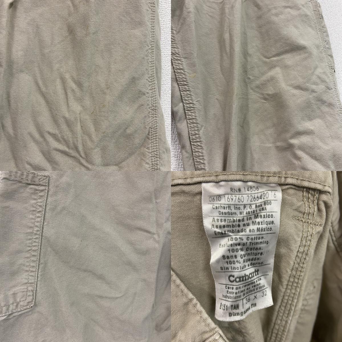 Carhartt　カーハート　ペインターパンツ　ジップフライ　ベージュ　36サイズ　古着