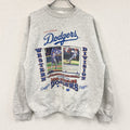 90s　TULTEX　タルテックス　ロサンゼルス・ロジャース　野茂英雄　スウェット/トレーナー　USA製　霜降りグレー　Lサイズ　古着
