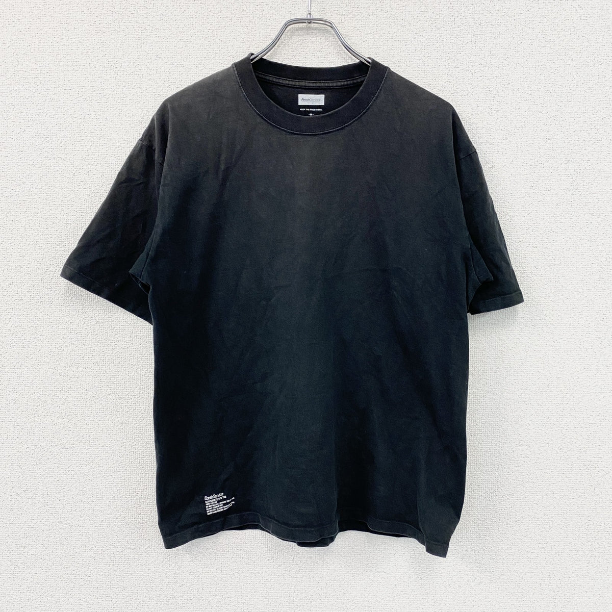 Fresh Service　フレッシュサービス　半袖プリントTシャツ　黒　ブラック　Mサイズ　古着