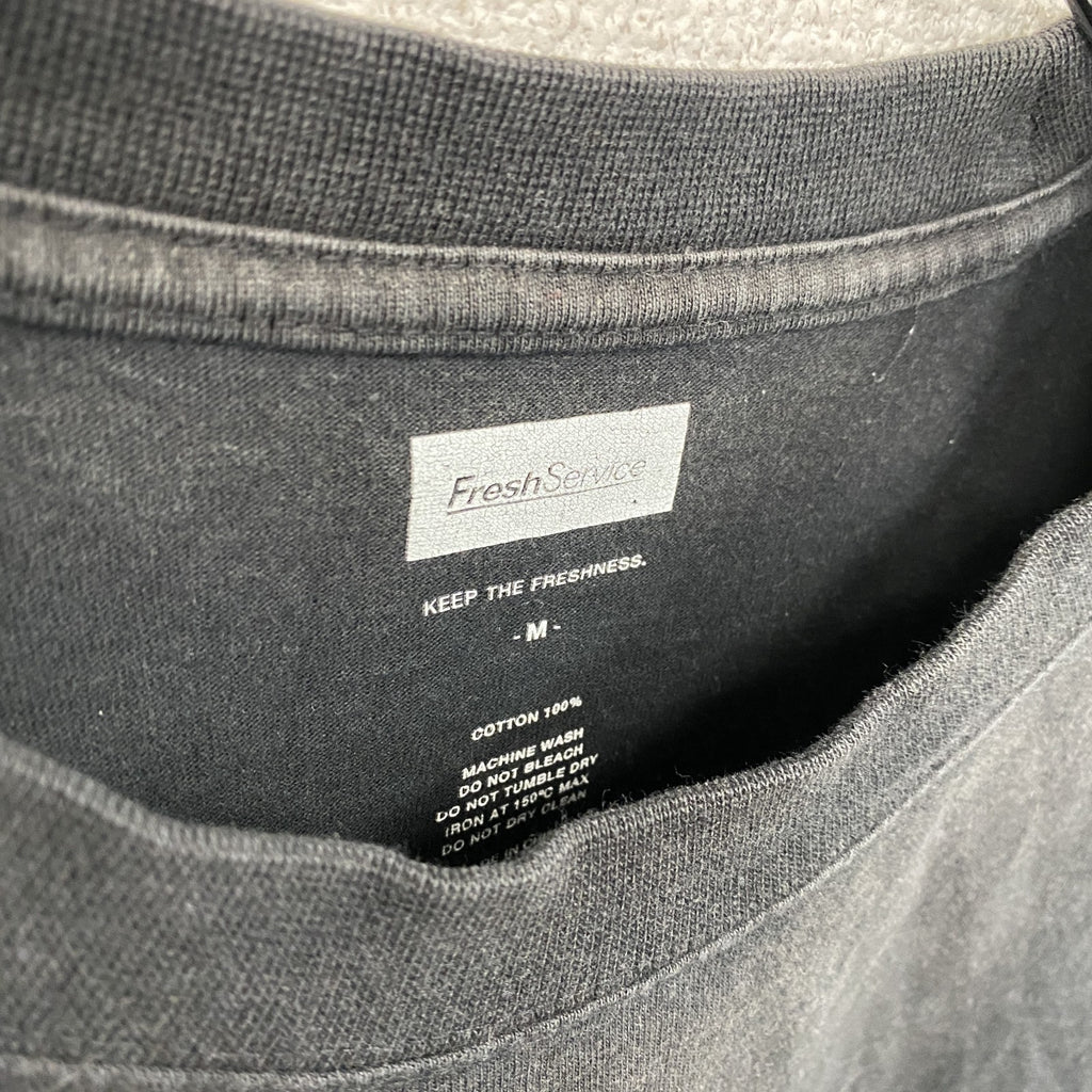 Fresh Service　フレッシュサービス　半袖プリントTシャツ　黒　ブラック　Mサイズ　古着