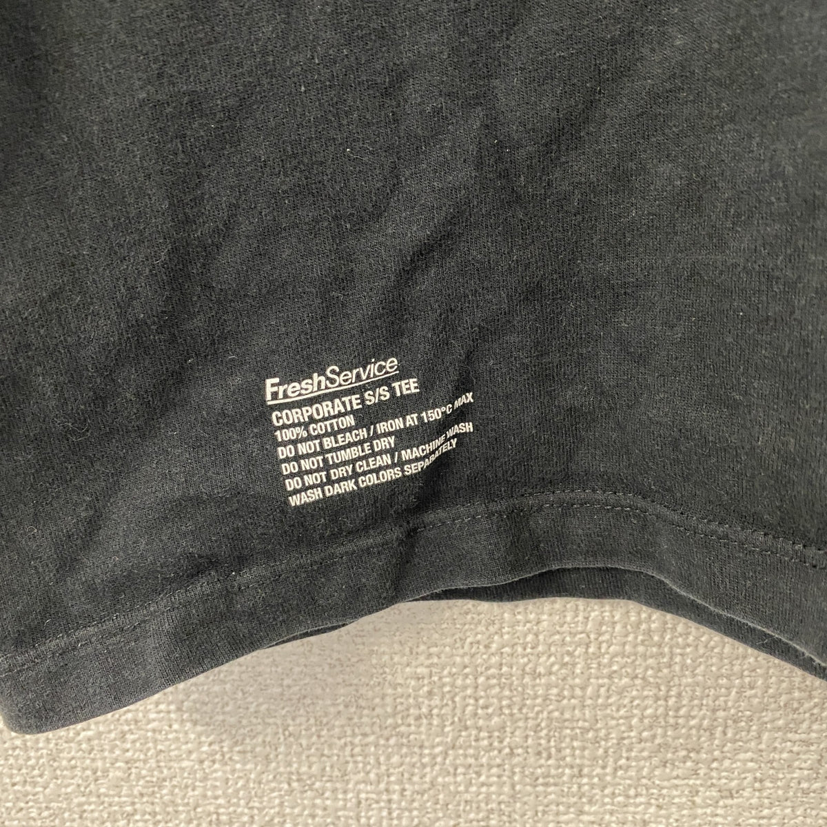 Fresh Service　フレッシュサービス　半袖プリントTシャツ　黒　ブラック　Mサイズ　古着