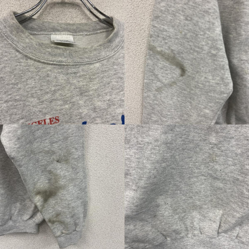 90s　TULTEX　タルテックス　ロサンゼルス・ロジャース　野茂英雄　スウェット/トレーナー　USA製　霜降りグレー　Lサイズ　古着