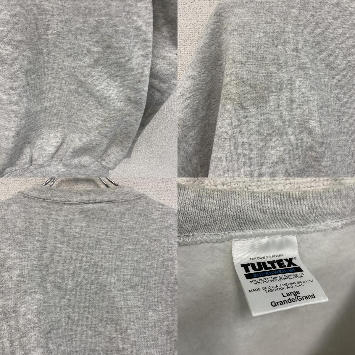 90s　TULTEX　タルテックス　ロサンゼルス・ロジャース　野茂英雄　スウェット/トレーナー　USA製　霜降りグレー　Lサイズ　古着