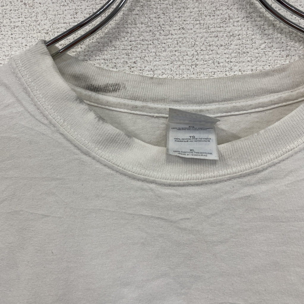 00s　GILDAN　ギルダン　半袖両面プリントTシャツ　Weight Watchers　企業ロゴ　白　ホワイト　XLサイズ　古着