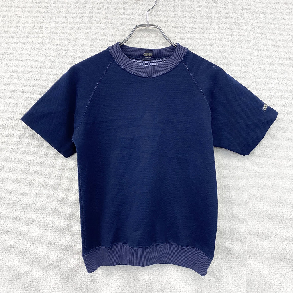 adidas　アディダス　DESCENTE　デサント　半袖プリントTシャツ　紺　ネイビー　160サイズ　古着