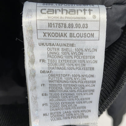 carhartt　カーハート　KODIAK BLOUSON　コディアックブルゾン　キルティングライナー　黒　ブラック　XSサイズ