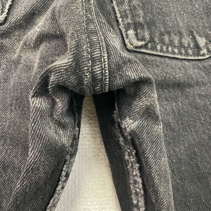 Levi's　リーバイス　501　スキニーブラックデニムパンツ/ジーンズ　ジップフライ　フェード　インディゴ　W27サイズ　古着
