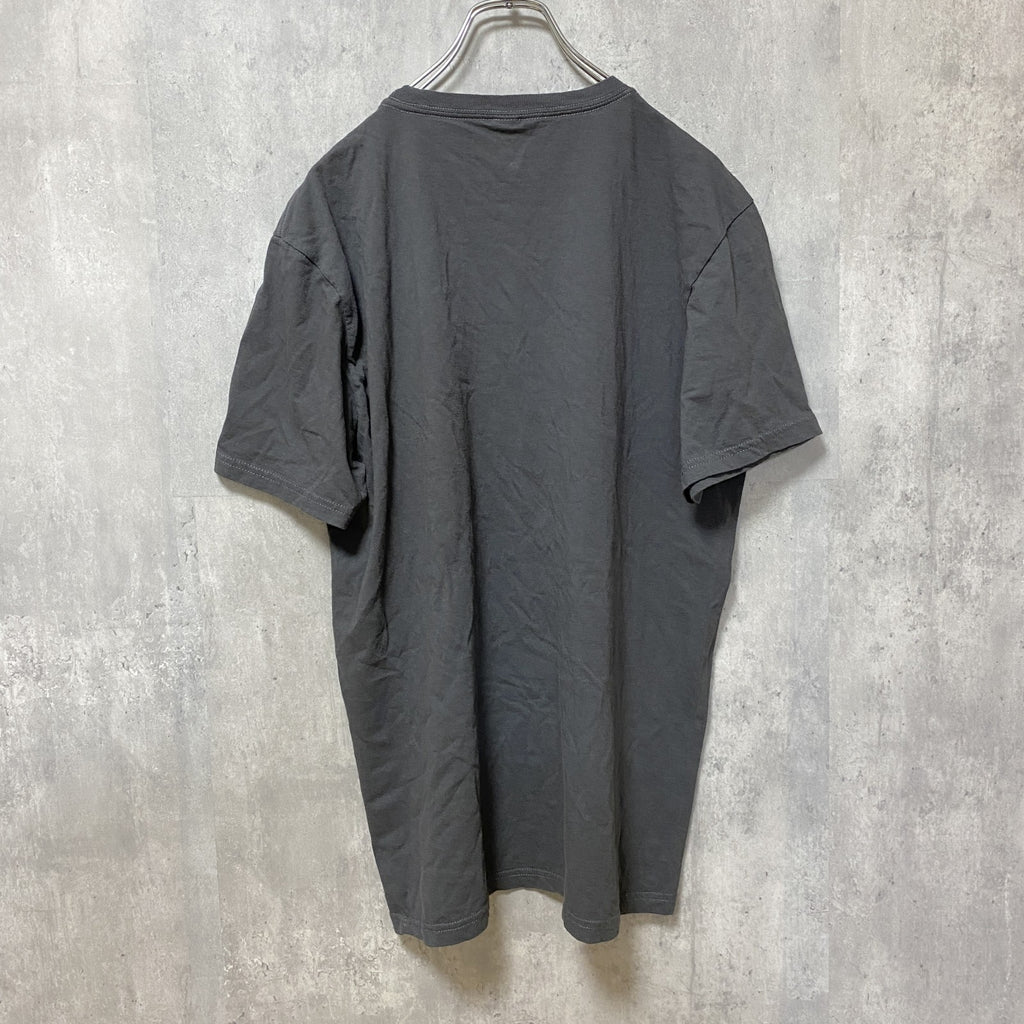 THE CONCERT TEE　半袖プリントTシャツ　クルーネック　チャコールグレー　レトロデザイン　Lサイズ　　　古着