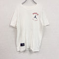AIR JORDAN　エアジョーダン　PARIS　NIKE　ナイキ　半袖Tシャツ　デカロゴ　白　ホワイト　Lサイズ　　古着