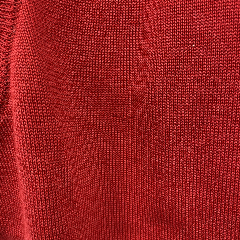 dunhill Sport　ダンヒル　デサント　ニットベスト　ボタンフライ　赤　レッド　Mサイズ　古着