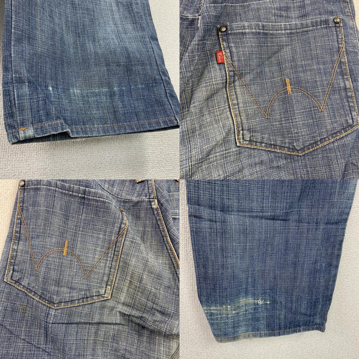 EDWIN　エドウィン　FUNCTION　デニムパンツ/ジーンズ　ジップフライ　インディゴ　W30サイズ メンズ コットン ポリエステル 古着