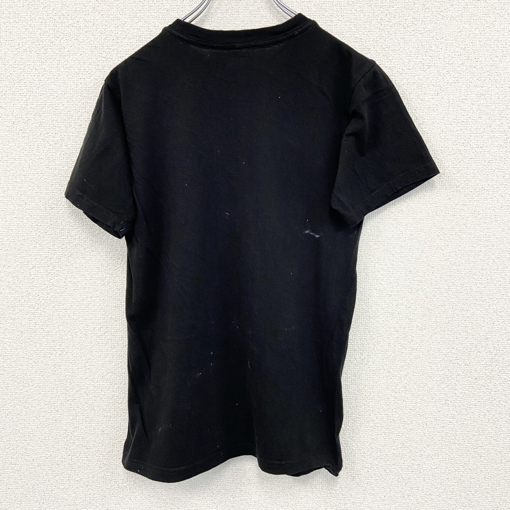 BLACK MATTER　半袖プリントTシャツ　エイリアン　カジュアルデザイン　黒　ブラック　クルーネック　レトロ　Sサイズ　古着