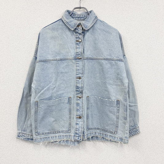 ZARA　ザラ　デニムジャケット/Gジャン　デカポケット　インディゴ　XSサイズ