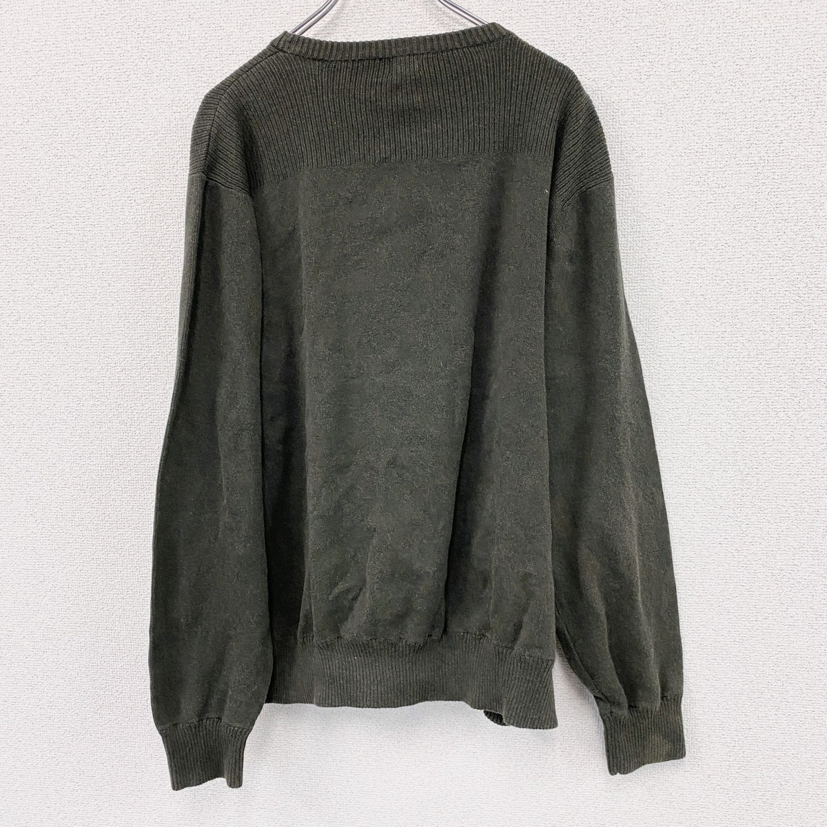 90s～　Levi’s　リーバイス　コットンニットセーター　ヴィンテージ　カーキ　XXLサイズ メンズ 古着