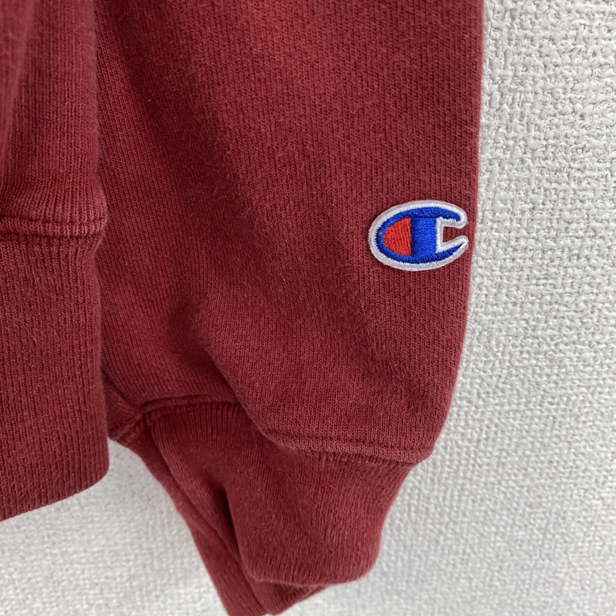 Champion　チャンピオン　リバースウィーブ　スウェットパーカー/フーディー　目無し　赤　レッド　Sサイズ　古着