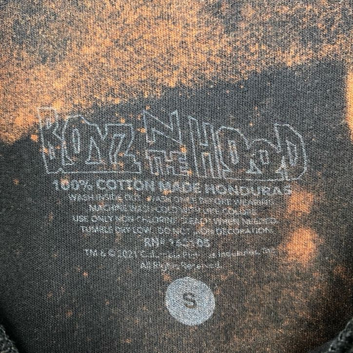 BOYZ THE HOOD　半袖ムービープリントTシャツ　タイダイ柄　クルーネック　レトロ　黒　ブラック　Sサイズ　古着