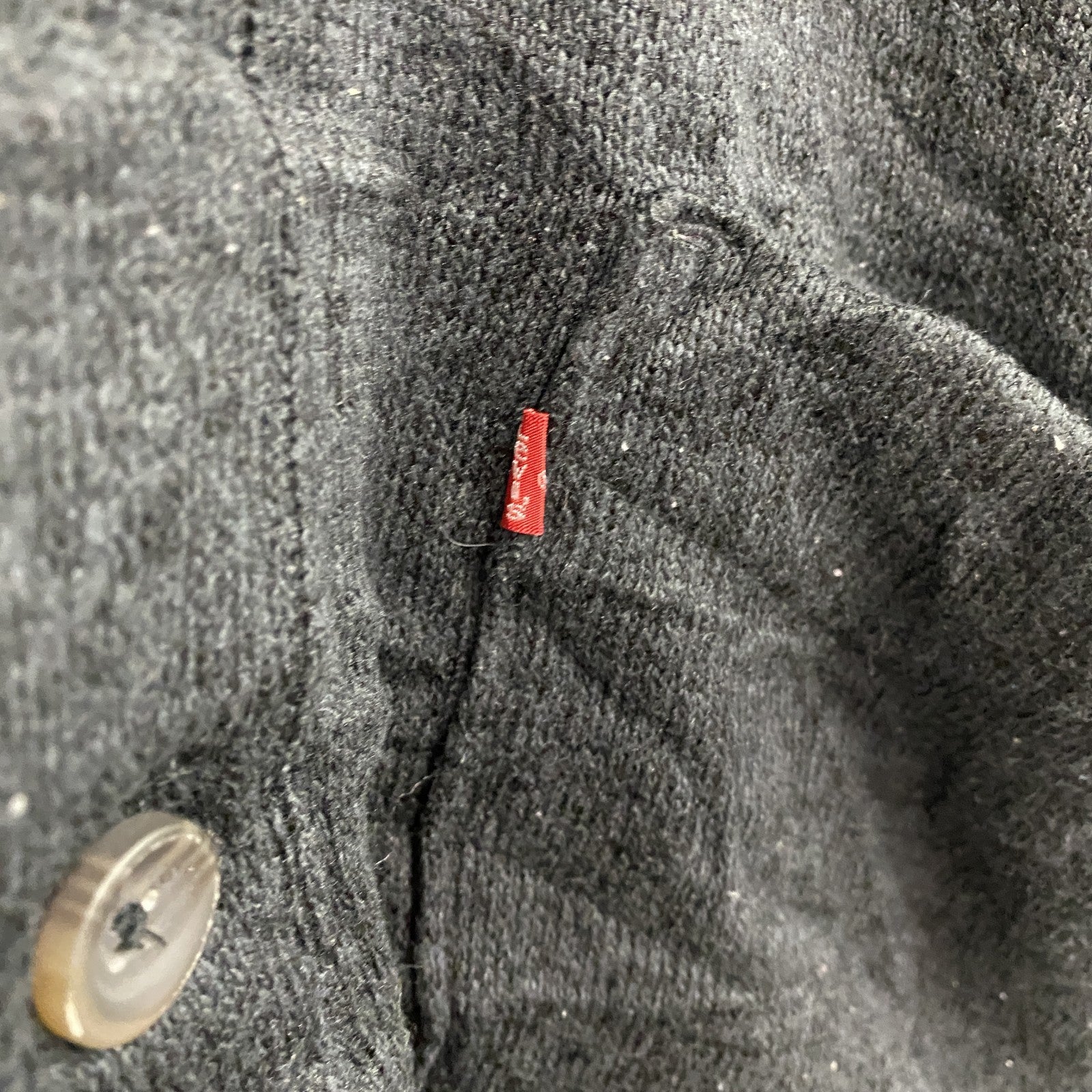 Levi’s　リーバイス　ショールカラーニットカーディガン　グレー　灰色　Lサイズ　古着