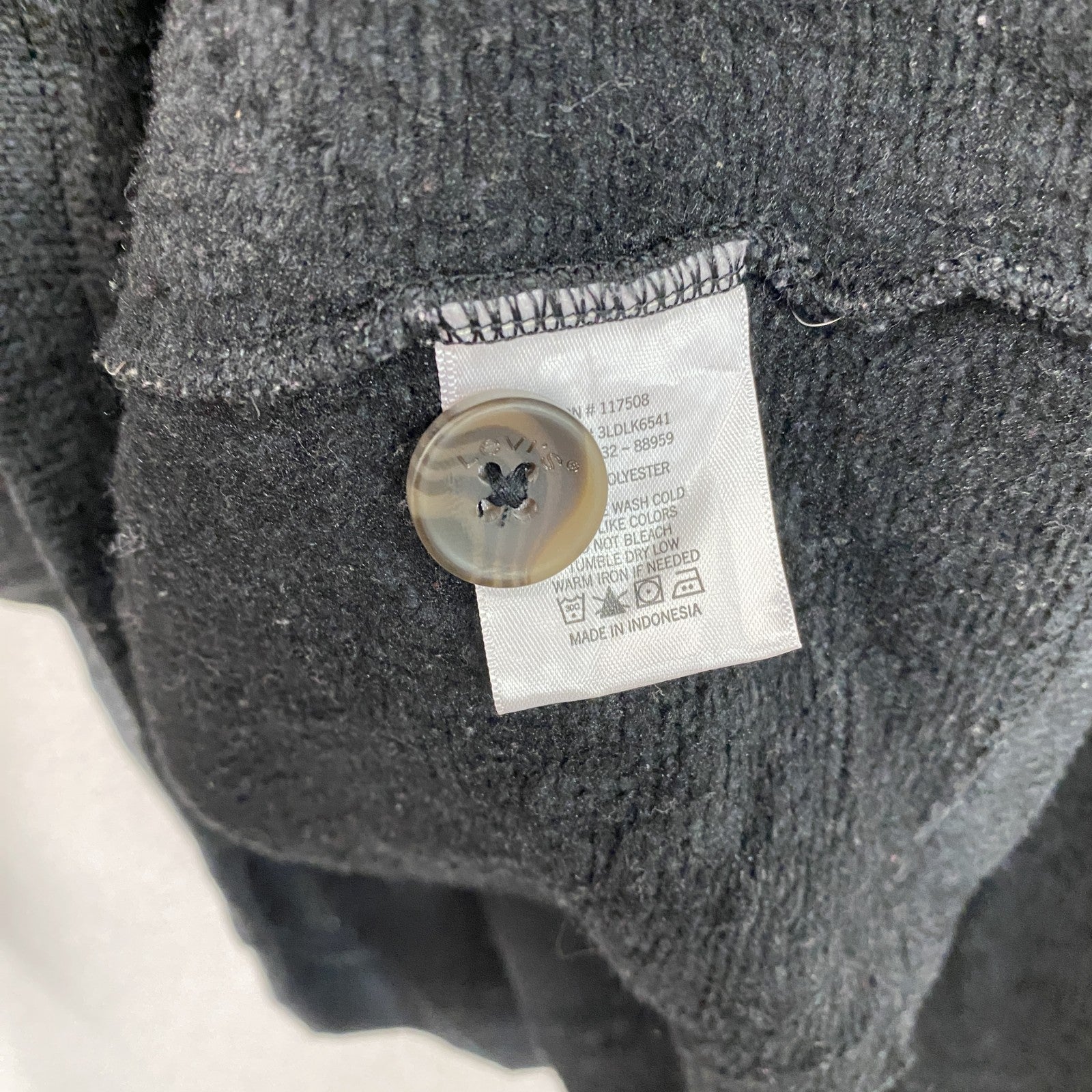 Levi’s　リーバイス　ショールカラーニットカーディガン　グレー　灰色　Lサイズ　古着
