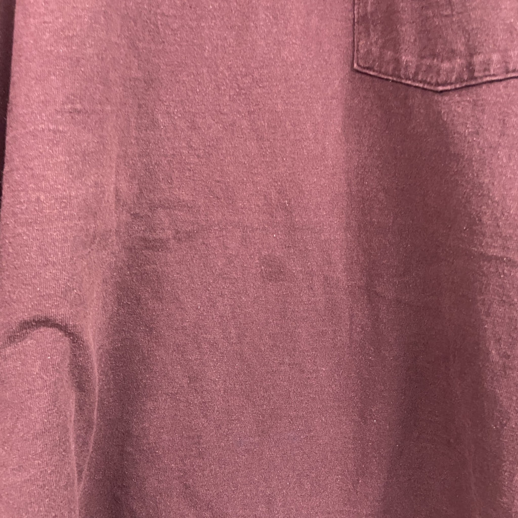 Carhart　カーハート　半袖Tシャツ　ボルドー　カシスレッド　XLサイズ　　古着