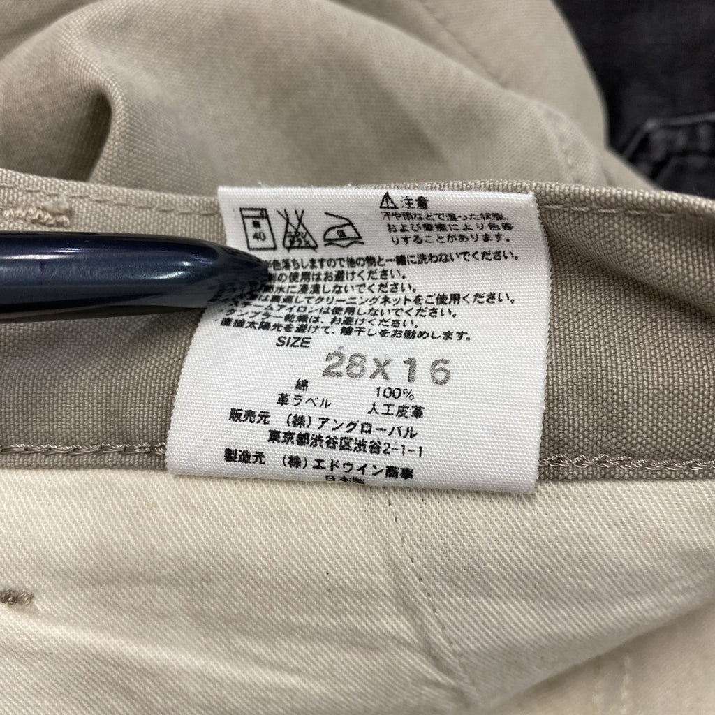 EDWIN　エドウィン　ミニスカート　ベージュ　W28サイズ　古着