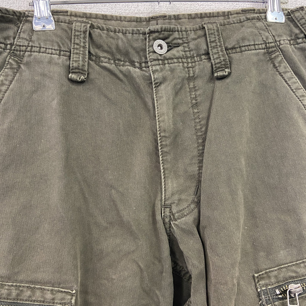 OLD UNIQLO　オールドユニクロ　ミリタリーカーゴパンツ　ジップフライ　カーキグリーン　Sサイズ　古着
