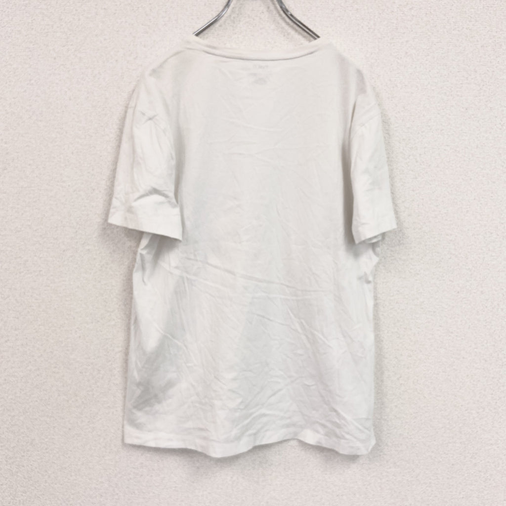 POLO Ralph Lauan　ラルフローレン　半袖Tシャツ　ロゴ刺繍　白　ホワイト　Lサイズ　　古着