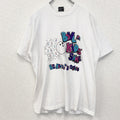 FRUIT OF THE LOOM　半袖プリントTシャツ　クルーネック　レトロ　ボーリング　白　ホワイト　Lサイズ　古着