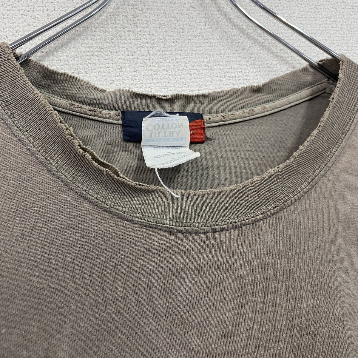 GILDAN　ギルダン　大和魂　半袖プリントTシャツ　カーキ　Lサイズ　古着