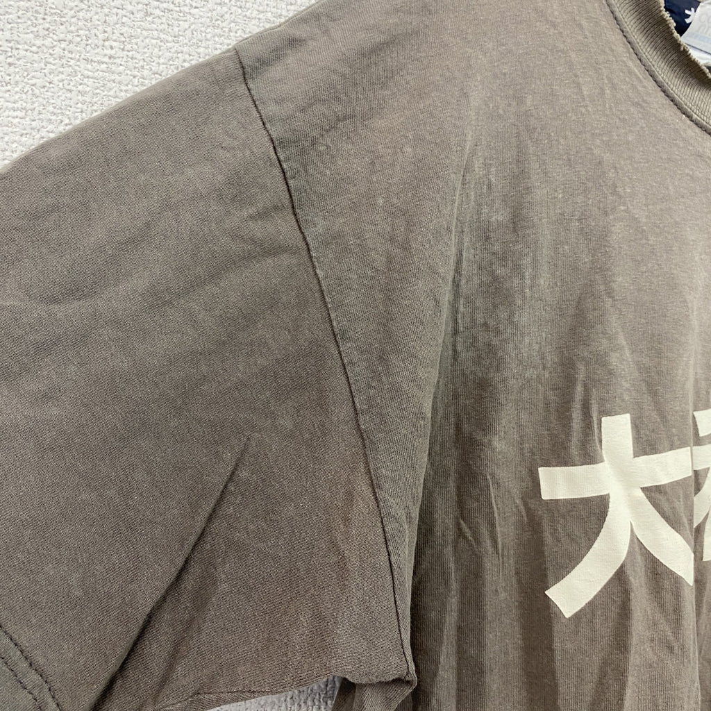 GILDAN　ギルダン　大和魂　半袖プリントTシャツ　カーキ　Lサイズ　古着