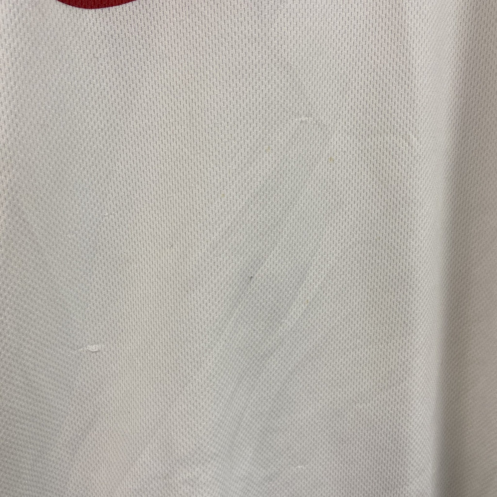 NIKE　ナイキ　半袖Tシャツ　デカロゴ　スウッシュ　白　ホワイト　Lサイズ カットソー メンズ コットン 古着