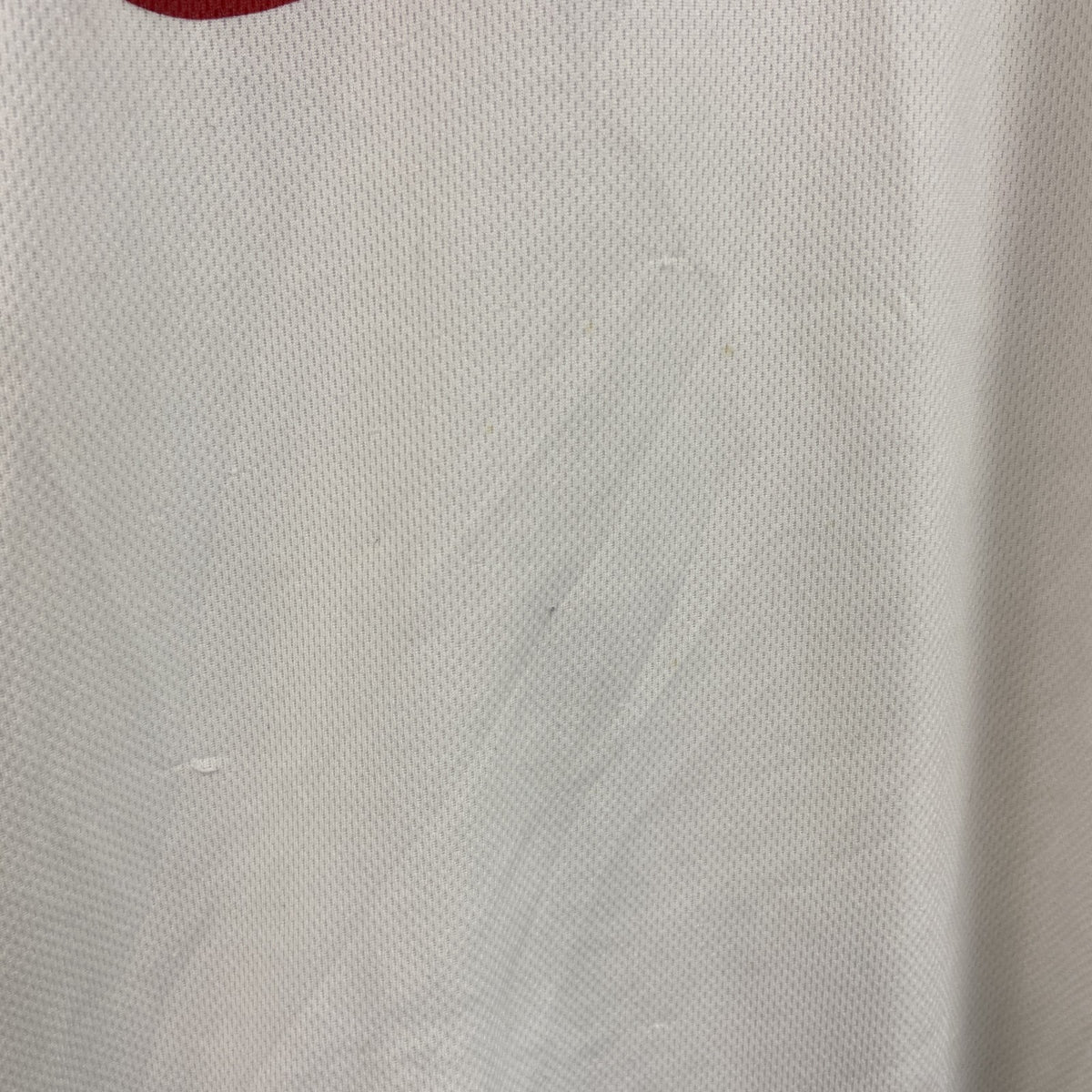 NIKE　ナイキ　半袖Tシャツ　デカロゴ　スウッシュ　白　ホワイト　Lサイズ カットソー メンズ コットン 古着