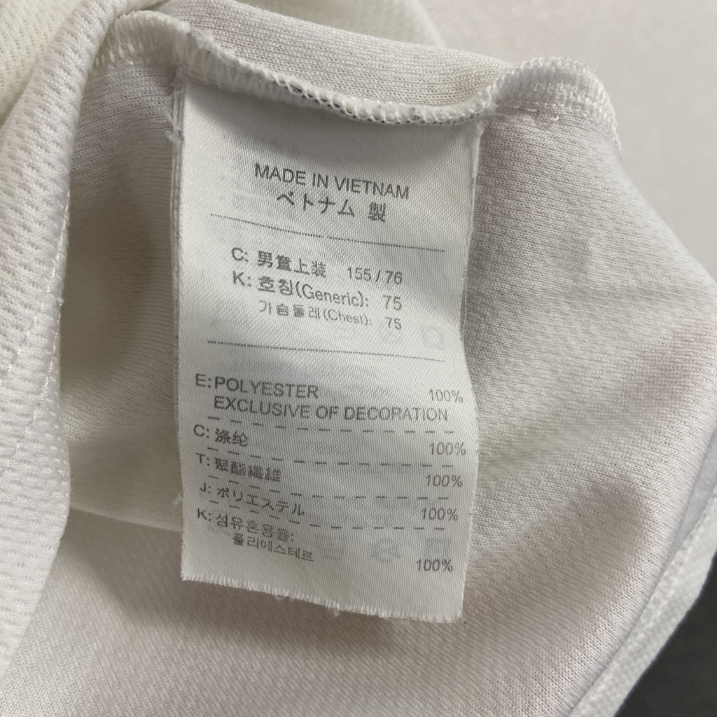 NIKE　ナイキ　半袖Tシャツ　デカロゴ　スウッシュ　白　ホワイト　Lサイズ カットソー メンズ コットン 古着