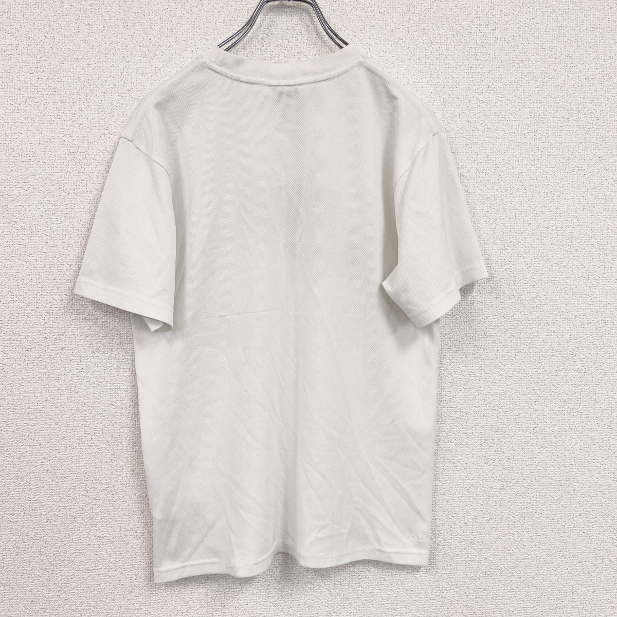 NIKE　ナイキ　半袖Tシャツ　デカロゴ　スウッシュ　白　ホワイト　Lサイズ カットソー メンズ コットン 古着