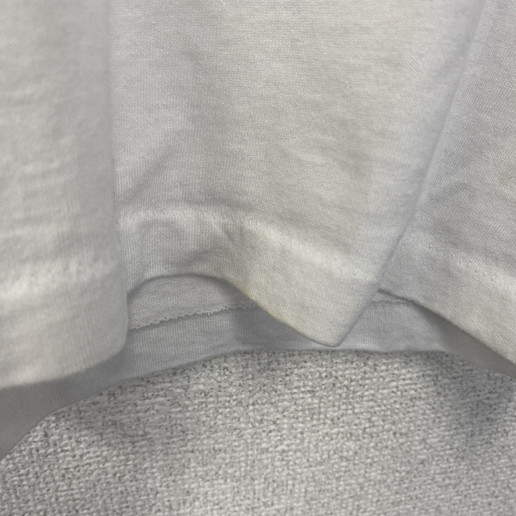 FRUIT OF THE LOOM　半袖プリントTシャツ　クルーネック　レトロ　ボーリング　白　ホワイト　Lサイズ　古着