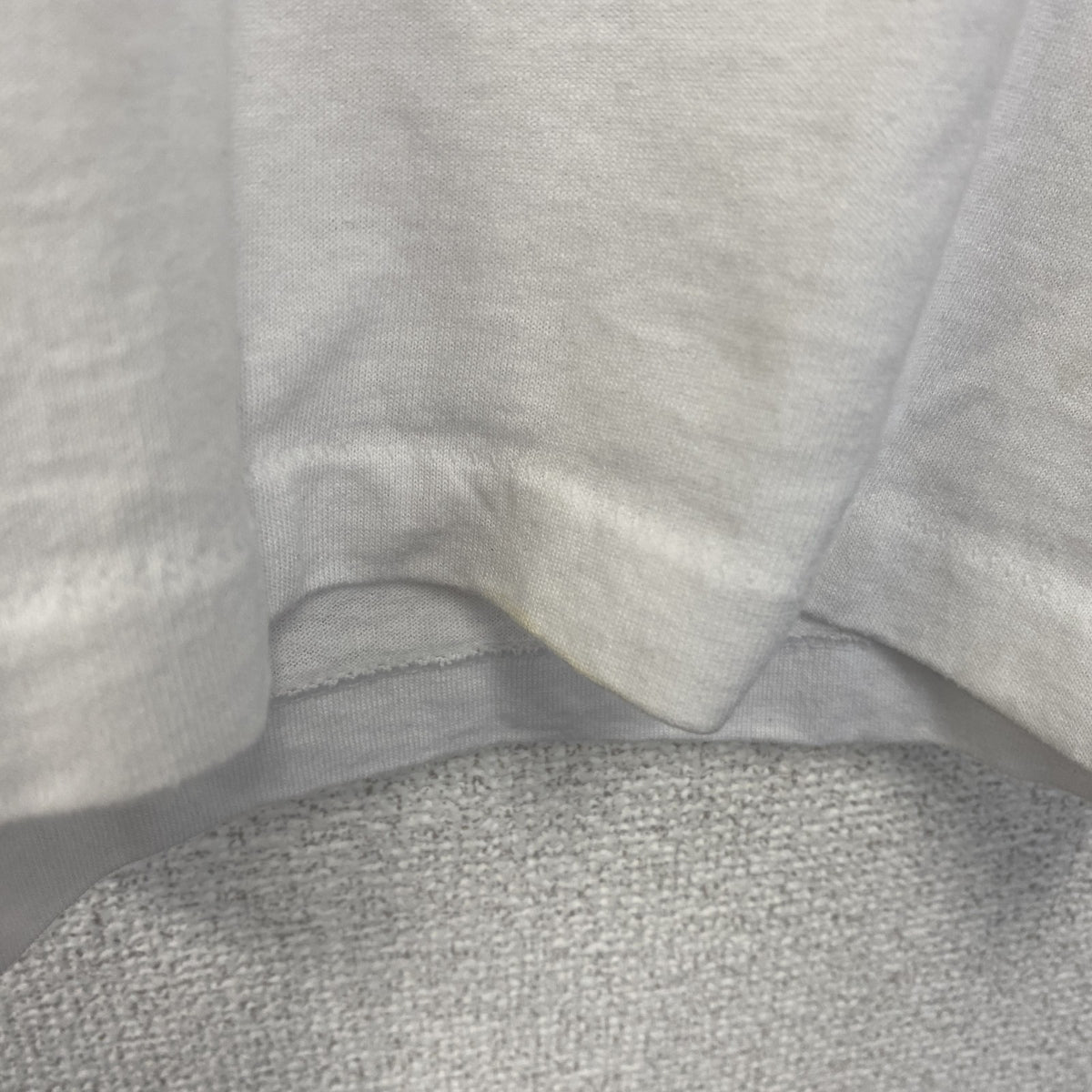 FRUIT OF THE LOOM　半袖プリントTシャツ　クルーネック　レトロ　ボーリング　白　ホワイト　Lサイズ　古着