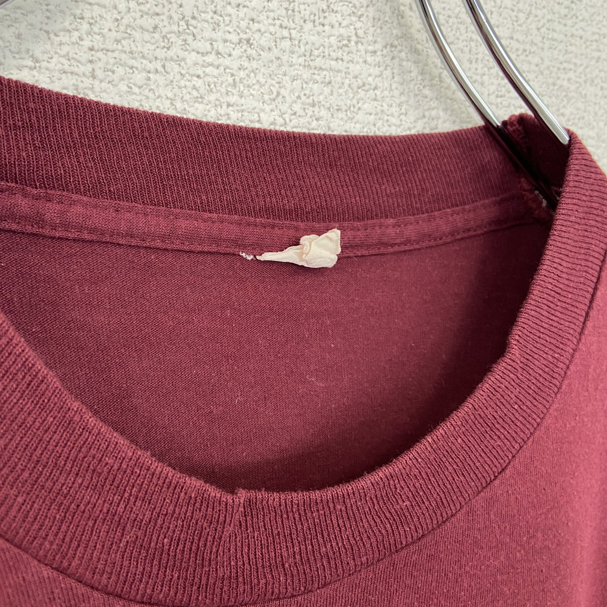 半袖プリントTシャツ　90s　十字架　鳩　赤　レッド　シングルステッチ　春夏服　レトロデザイン　Lサイズ　　ヴィンテージ　古着