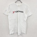 YOKOHAMA　ヨコハマタイヤ　半袖プリントTシャツ　企業ロゴ　白　ホワイト　古着