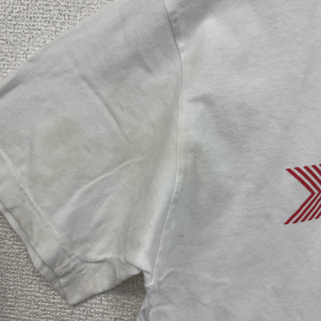 YOKOHAMA　ヨコハマタイヤ　半袖プリントTシャツ　企業ロゴ　白　ホワイト　古着