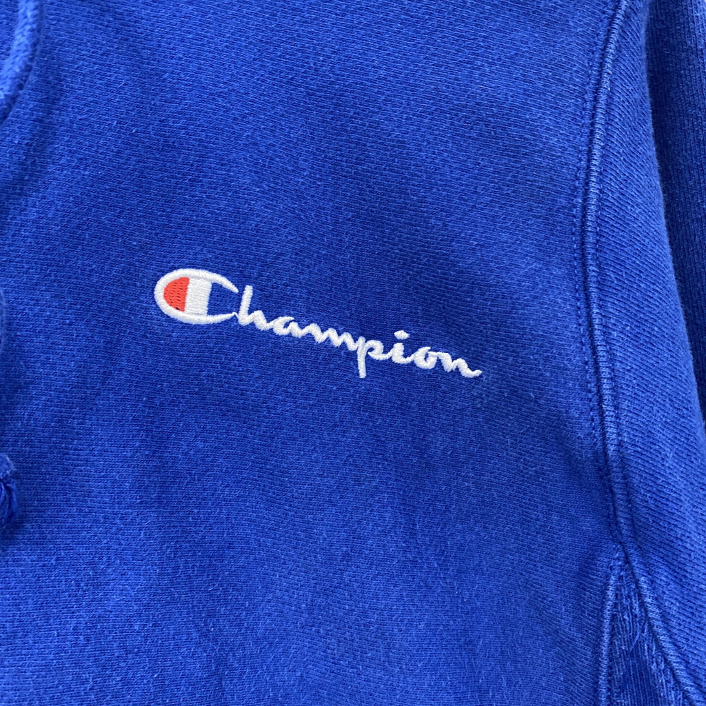 Champion　チャンピオン　リバースウィーブ　スウェットパーカー/フーディー　青　ブルー　XSサイズ　古着