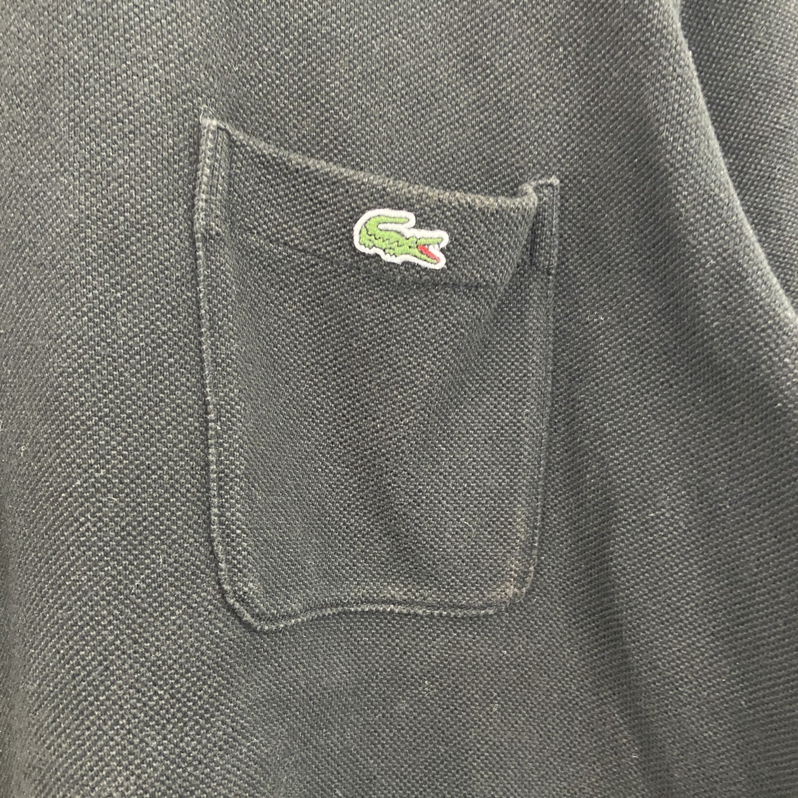 LACOSTE　ラコステ　半袖Tシャツ　黒　ブラック　Sサイズ　　古着