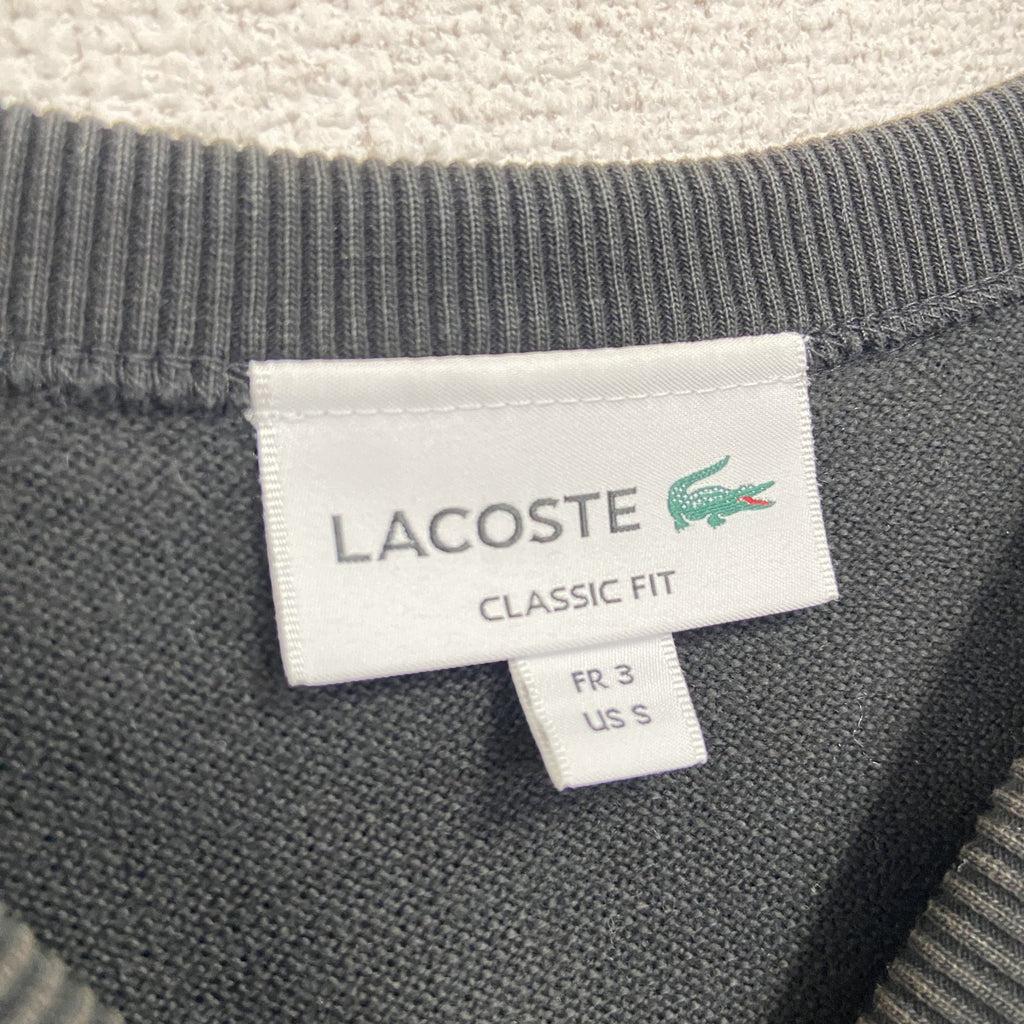 LACOSTE　ラコステ　半袖Tシャツ　黒　ブラック　Sサイズ　　古着
