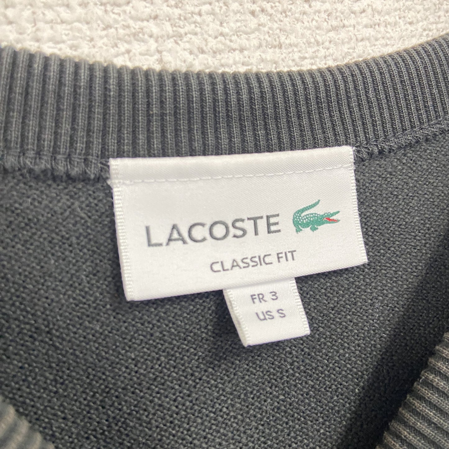 LACOSTE　ラコステ　半袖Tシャツ　黒　ブラック　Sサイズ　