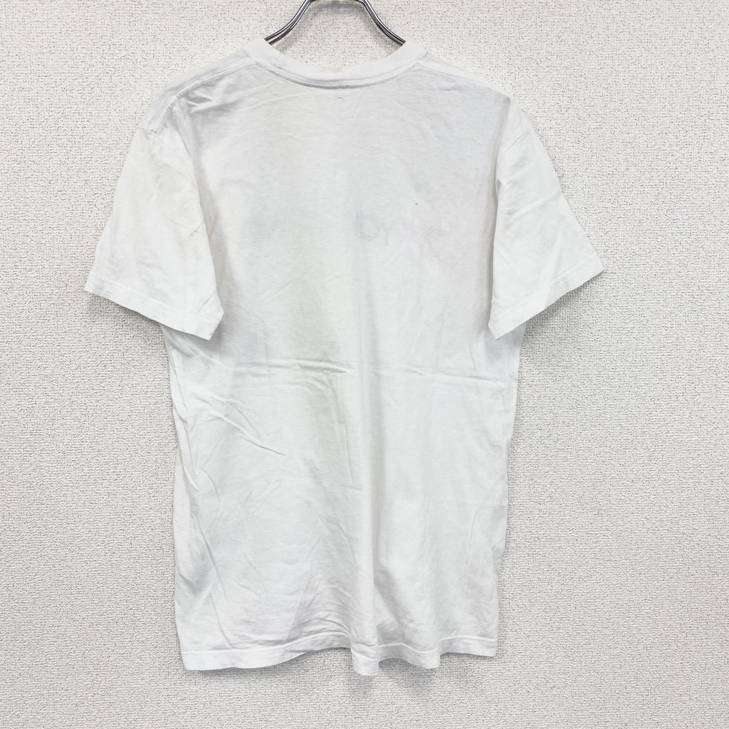 YOKOHAMA　ヨコハマタイヤ　半袖プリントTシャツ　企業ロゴ　白　ホワイト　古着