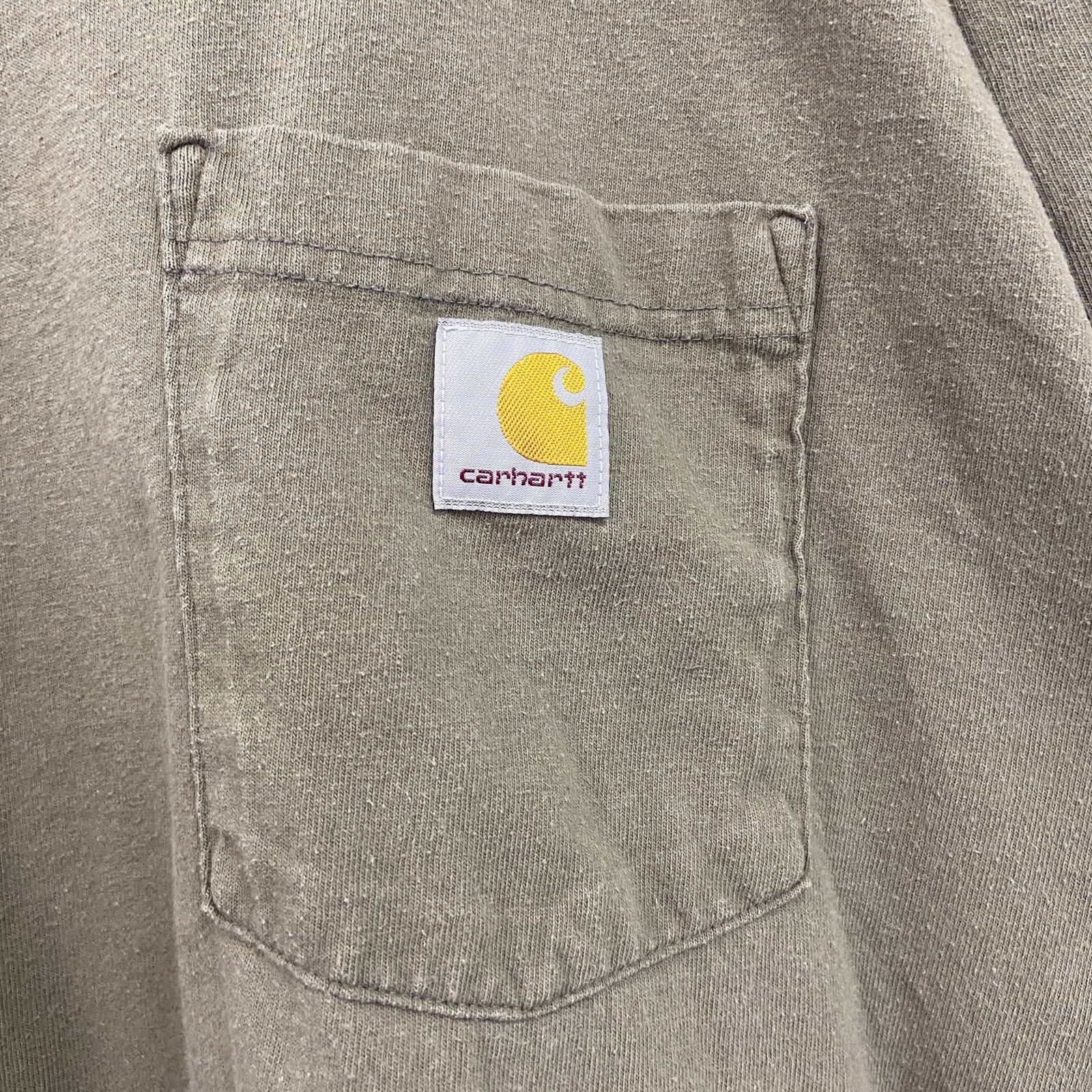 Carhart　カーハート　半袖Tシャツ　カーキ　Lサイズ カットソー メンズ コットン 古着