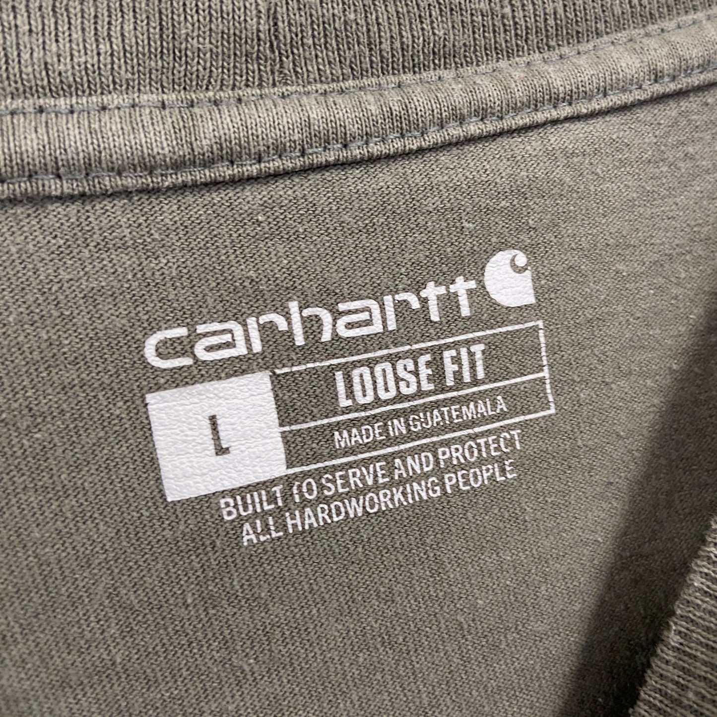 Carhart　カーハート　半袖Tシャツ　カーキ　Lサイズ　